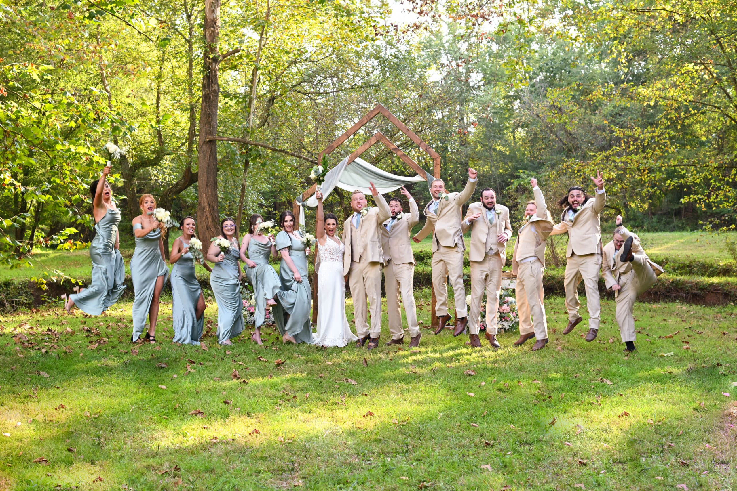 West Virgina wedding party